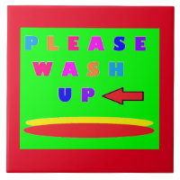 Kitchen sign message with words