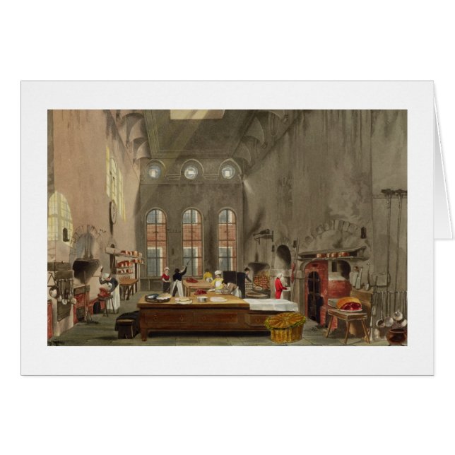 Kitchen, St. James's Palace, engraved by William J (Front Horizontal)