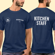 Kitchen Staff T-Shirt Uniform Custom Name Logo