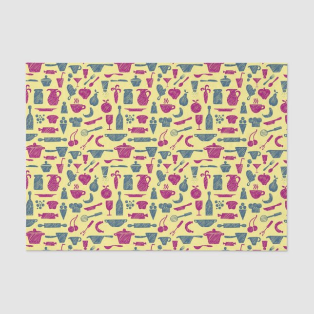 Kitchen supplies tissue paper (Front)