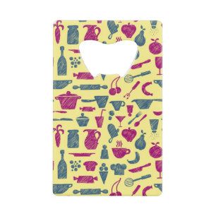 Kitchen supplies wallet bottle opener