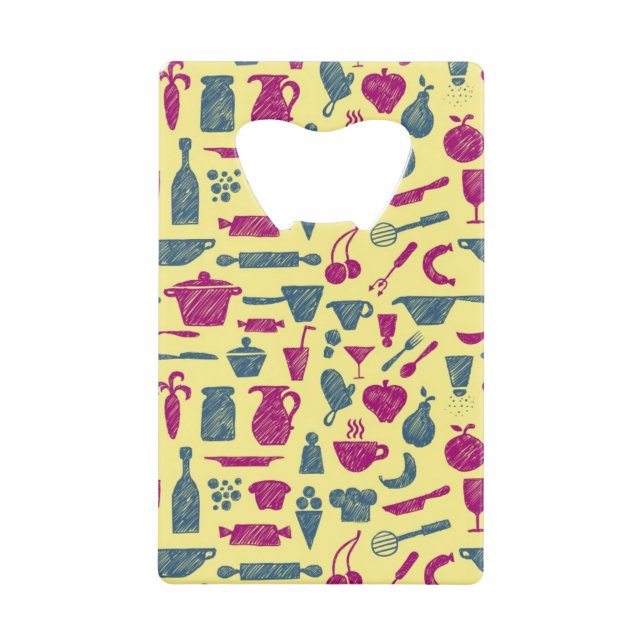 Kitchen supplies wallet bottle opener (Front)