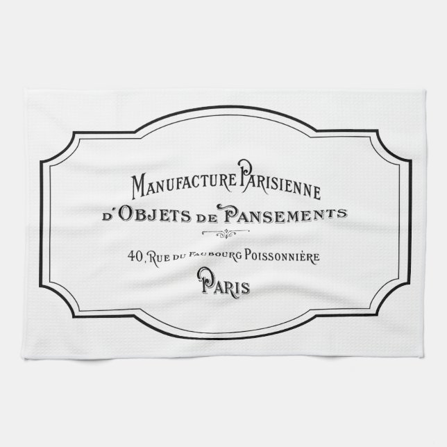 Kitchen Tea Towel - Parisienne Paris (Horizontal)