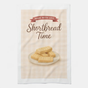 Kitchen Tea Towel   Shortbread    Made With Love