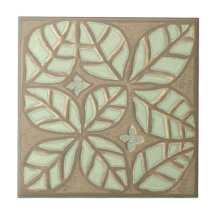 Kitchen tile, green and mushroom Tile