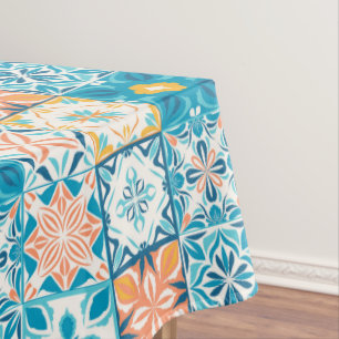 Kitchen tiles tablecloth