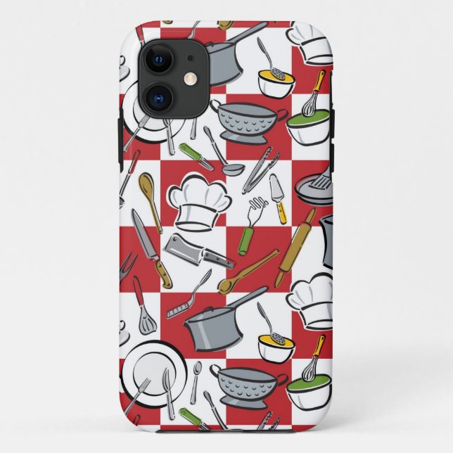 Kitchen Tools Check Case-Mate iPhone Case (Back)