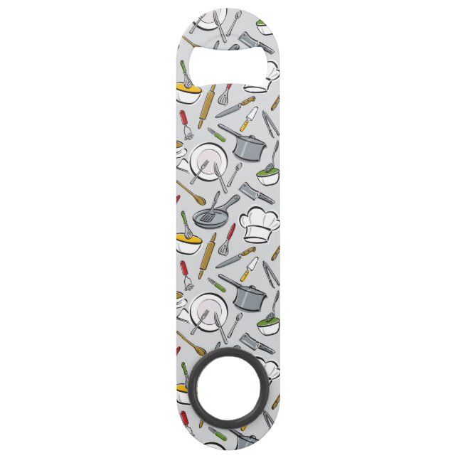Kitchen Tools Pattern Bar Key (Front)