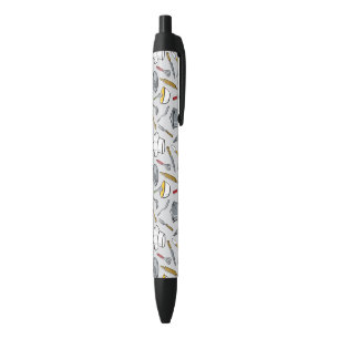 Kitchen Tools Pattern Black Ink Pen
