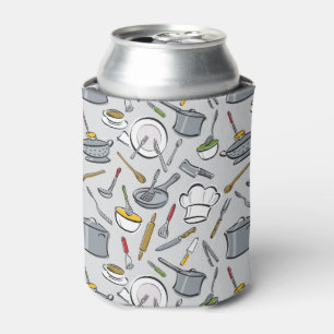 Kitchen Tools Pattern Can Cooler
