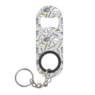 Kitchen Tools Pattern Mini Bottle Opener