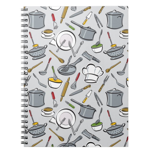 Kitchen Tools Pattern Notebook (Front)