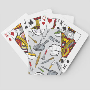 Kitchen Tools Pattern Playing Cards