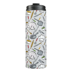 Kitchen Tools Pattern Thermal Tumbler