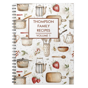 Kitchen tools  Personalized Recipe Notebook