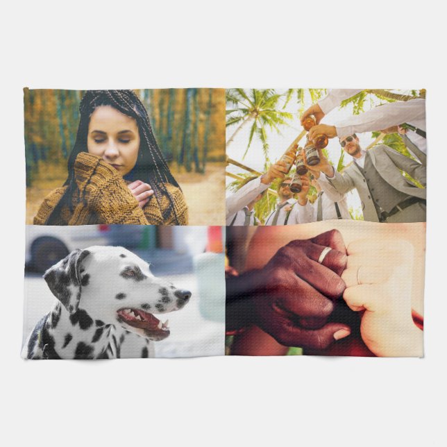 Kitchen Towel 4 Photo Template (Horizontal)