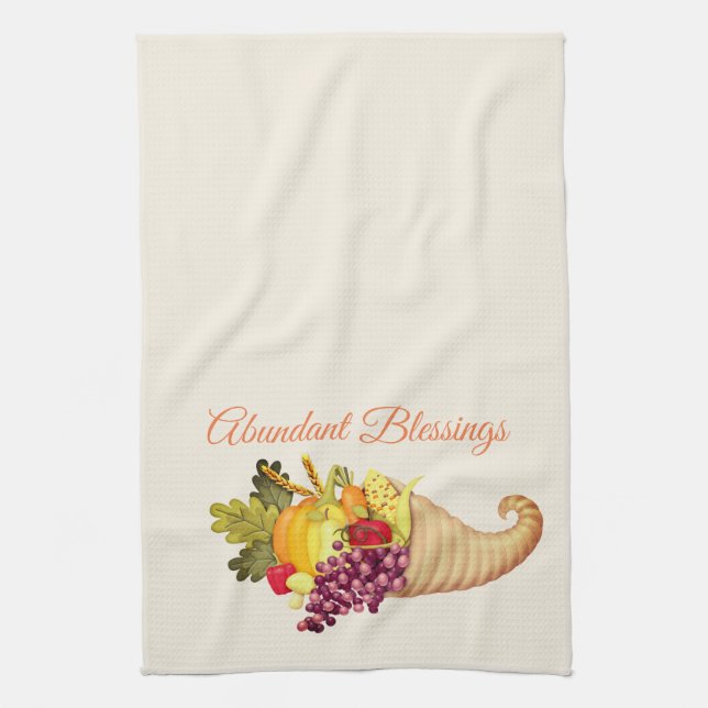 Kitchen Towel-Abundant Blessings Towel (Vertical)