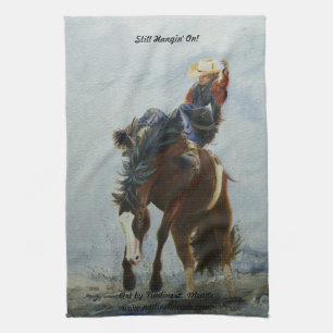 Kitchen Towel, American MoJo, Still Hangin' On! Towel