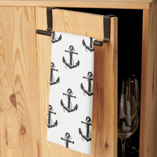 Kitchen Towel-Anchors Kitchen Towel (Thirds Fold)