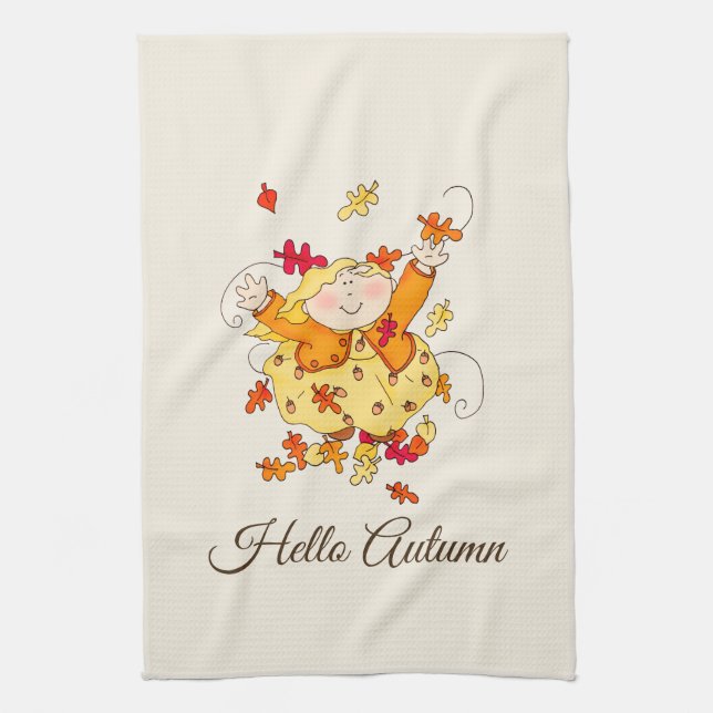 Kitchen Towel-Autumn Kitchen Towel (Vertical)