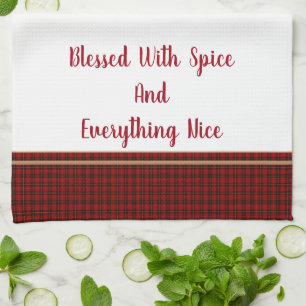Kitchen Towel-Blessed With Spice and Everything Kitchen Towel