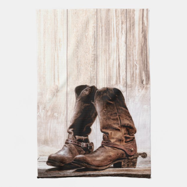 Kitchen Towel boots country rustic western wear ba (Vertical)