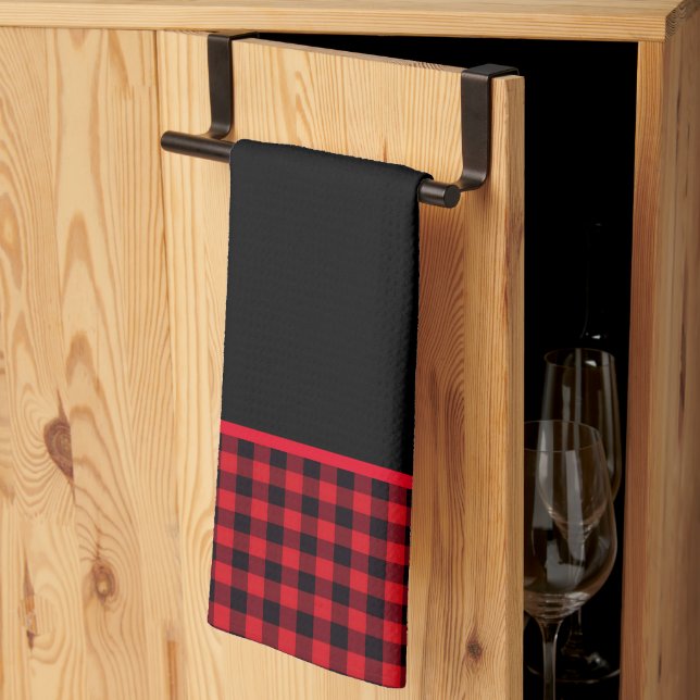 Kitchen Towel-Buffalo Plaid Kitchen Towel (Thirds Fold)