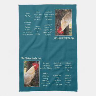 Kitchen Towel-Chicken Bucket List Kitchen Towel