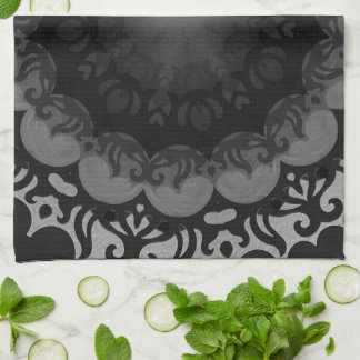 Kitchen Towel - 'Dark Mandala'  No. 1