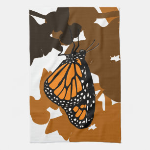 Kitchen Towel - Feeding Monarch Butterfly