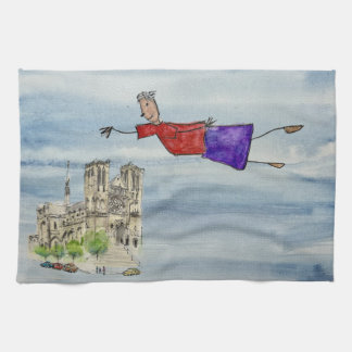 Kitchen Towel: Flying Joanna and Grace Cathedral Kitchen Towel