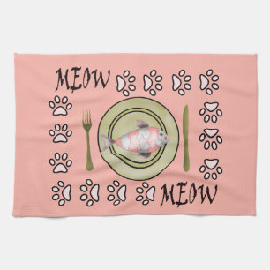 Kitchen towel for cat lovers