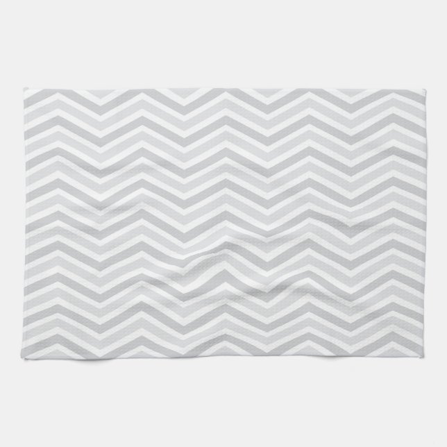 Kitchen Towel/Grey Chevron Towel (Horizontal)