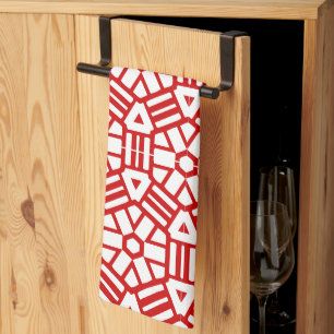 Kitchen Towel - Hexagon and Bars