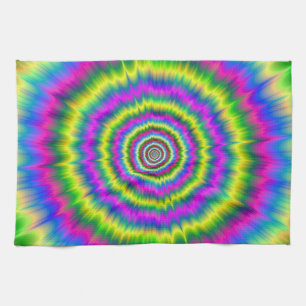 Kitchen Towel Neon Explosion
