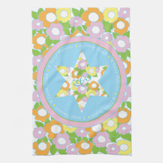 Kitchen Towel "Passover Flowers Pastels"