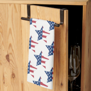 Kitchen Towel-Patriotic Stars Towel