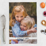 Kitchen Towel Photo & Name Template<br><div class="desc">Personalized photo and name kitchen tea towel. Perfect for a loved one that likes to spend time in the kitchen.</div>