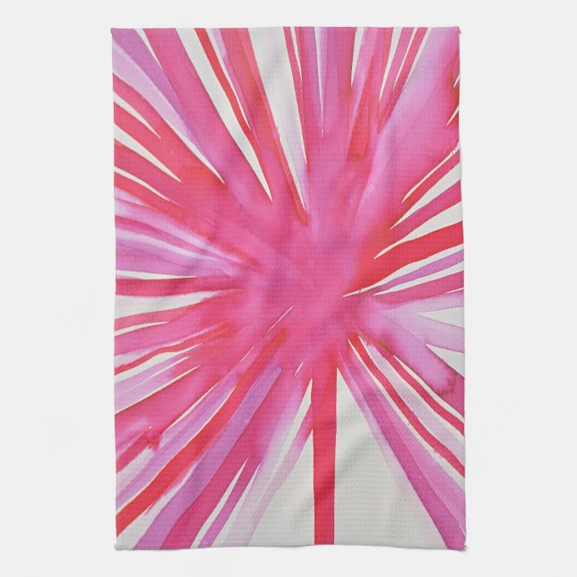 Kitchen Towel- Pink Flower! Towel (Vertical)
