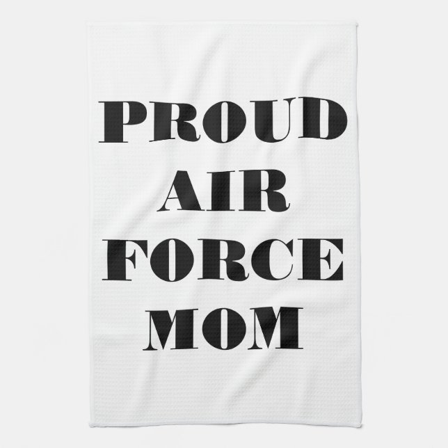 Kitchen Towel Proud Air Force Mom (Vertical)