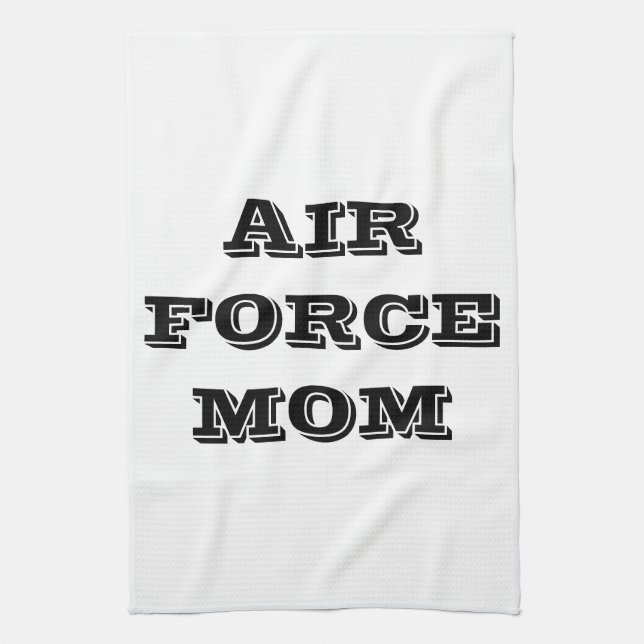 Kitchen Towel Proud Air Force Mom (Vertical)