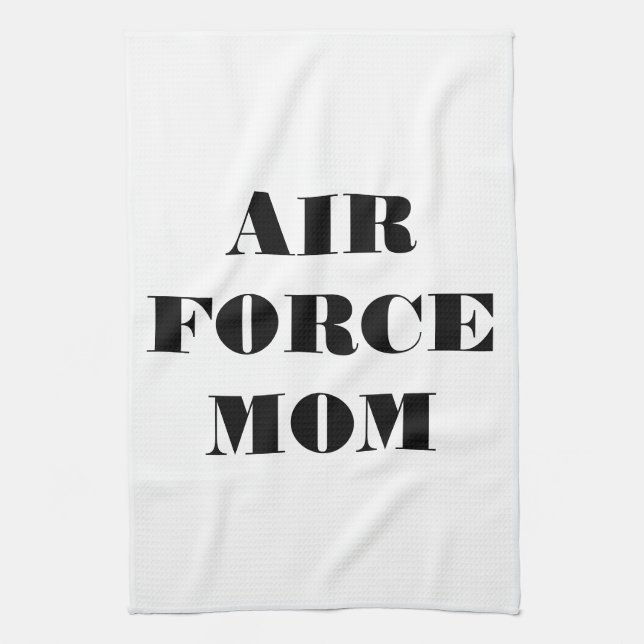 Kitchen Towel Proud Air Force Mom (Vertical)