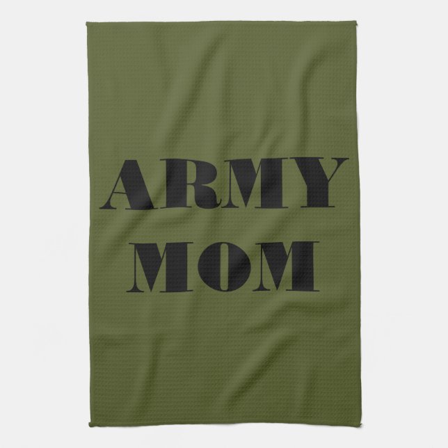 Kitchen Towel Proud Army Mom (Vertical)