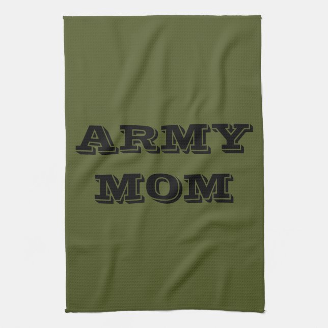 Kitchen Towel Proud Army Mom (Vertical)