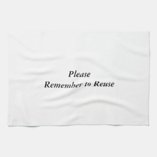 Kitchen Towel Reuse Alternative to Paper Towel