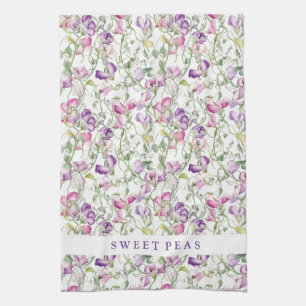 Kitchen Towel Sweet Peas