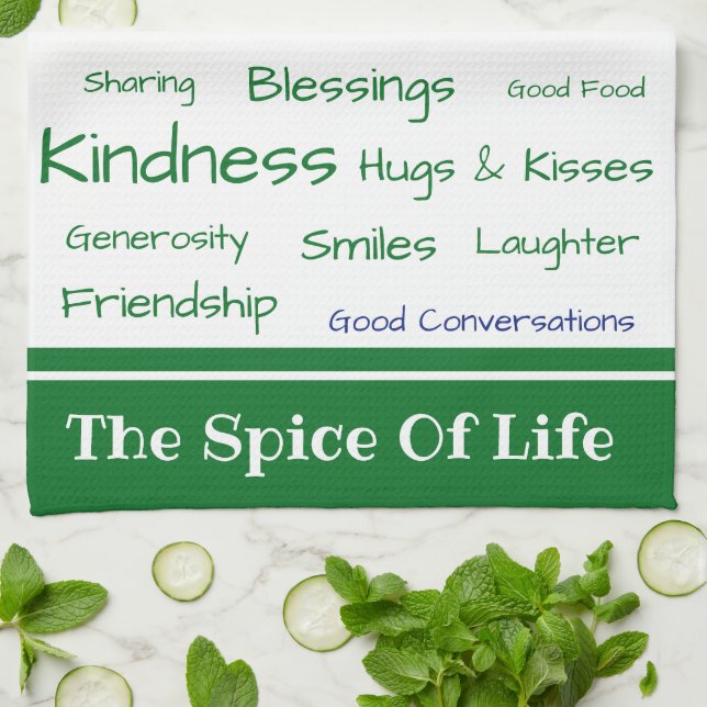Kitchen Towel-The Spice of Life Towel (Folded)