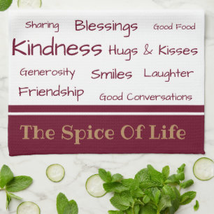 Kitchen Towel-The Spice of Life Towel