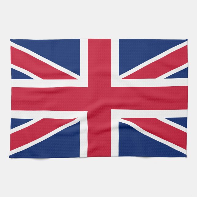 Kitchen Towel w/ British Flag Design (Horizontal)
