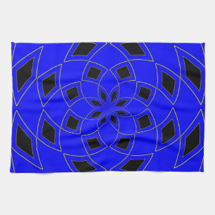 Kitchen towel with blue Abstract Design